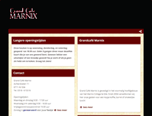 Tablet Screenshot of grandcafemarnix.nl
